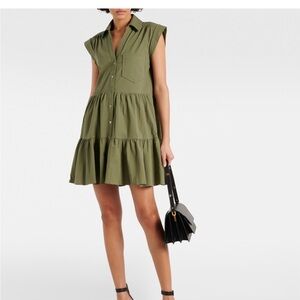 Veronica Beard Trisha Olive Green Dress